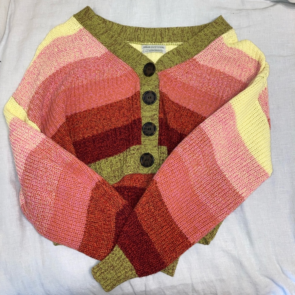 URBAN OUTFITTERS Striped cropped sweater